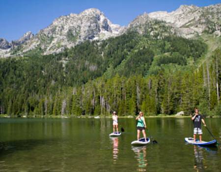 Paddle Boarding in the Tetons